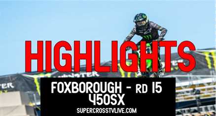 Foxborough AMA Supercross 450 Highlights 2022