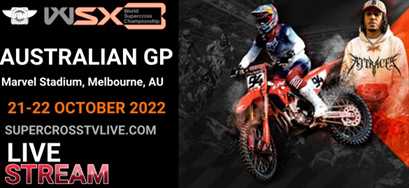 World Supercross Australian GP in Melbourne Live Stream