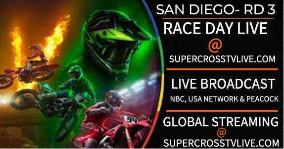2023 Supercross Saturday Night Round 3 San Diego Live Stream