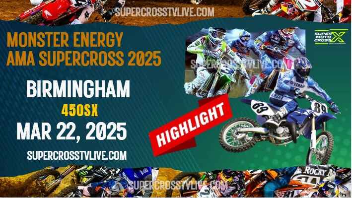 Supercross Birmingham 450SX Highlights 2025