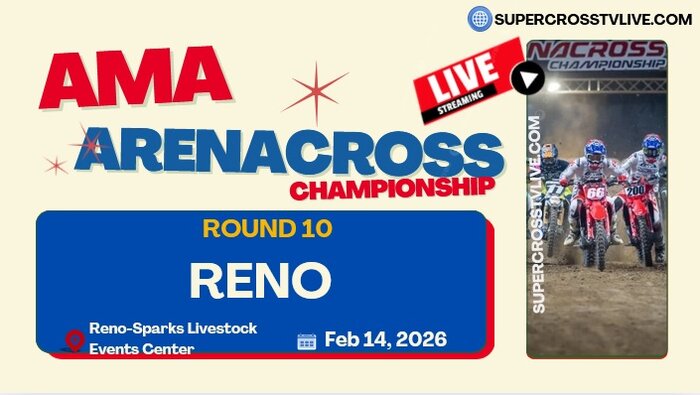 Rd 10: Reno AMA Arenacross Championship Live Stream 2026