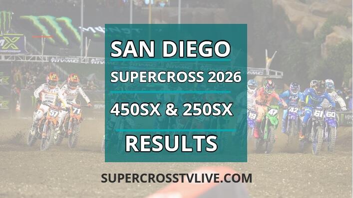 San Diego AMA Supercross Results 2026